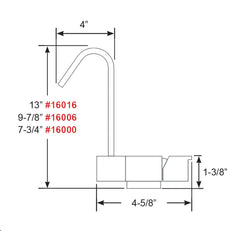 Scandvik Geometric Style Fold Down Mixer - 7.75" Height [16000]