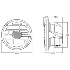 Roswell R Series 6.5 Marine Speakers - Anthracite Grille - 60W RMS  120W Peak Power [C920-1902]