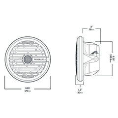 Roswell R1 6.5 Marine Speakers - White - 80W RMS  160W Peak Power [C920-1600]