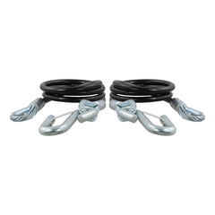 CURT 44-1/2" Safety Cables w/2 Snap Hooks - 5,000 lbs. - Vinyl Coated - 2 Pack [80151]