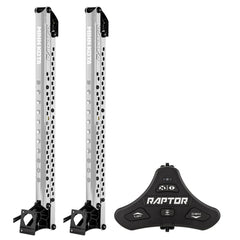 Minn Kota Raptor Bundle Pair - 8' Silver Shallow Water Anchors w/Footswitch [1810601/PAIR]