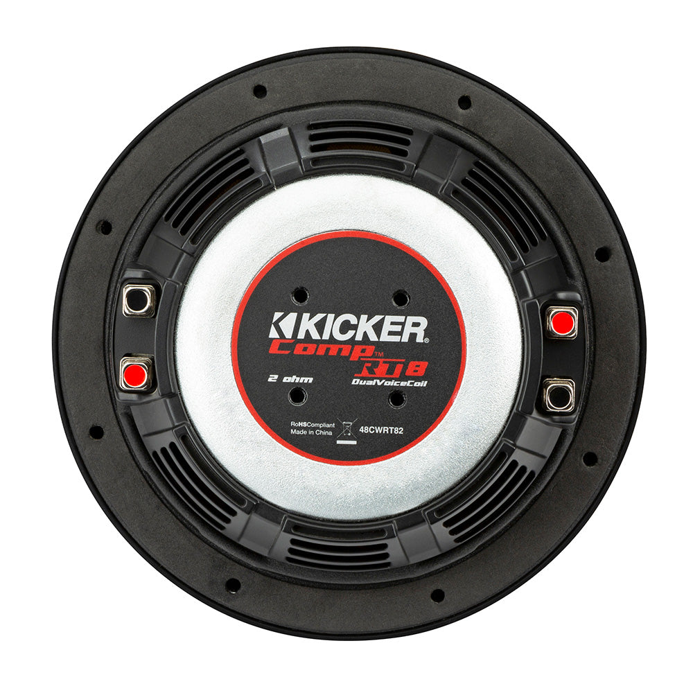 KICKER CompRT 8" Ultra Thin Subwoofer - 2-Ohm [48CWRT82]