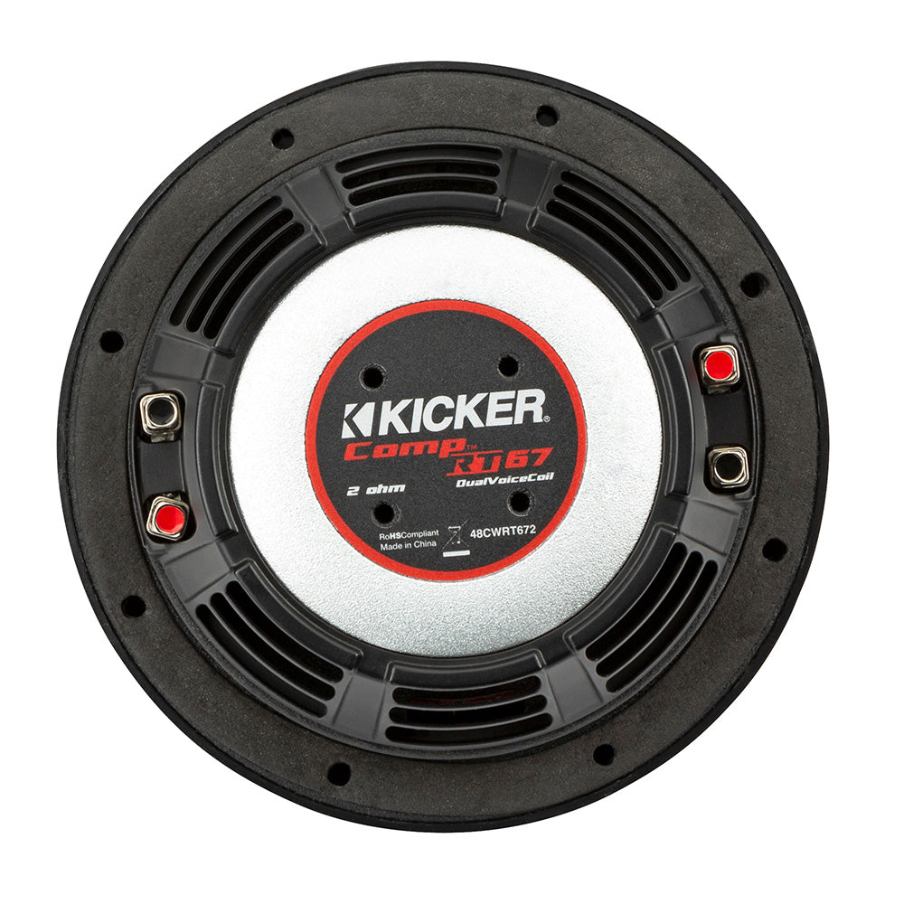 KICKER CompRT 6.75" Ultra Thin Subwoofer - 4-Ohm [48CWRT674]