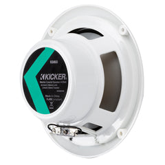 KICKER KM60 6.5" Marine Coaxial Speakers w/1/2" Tweeters - 4-Ohm, White [49KM604W]