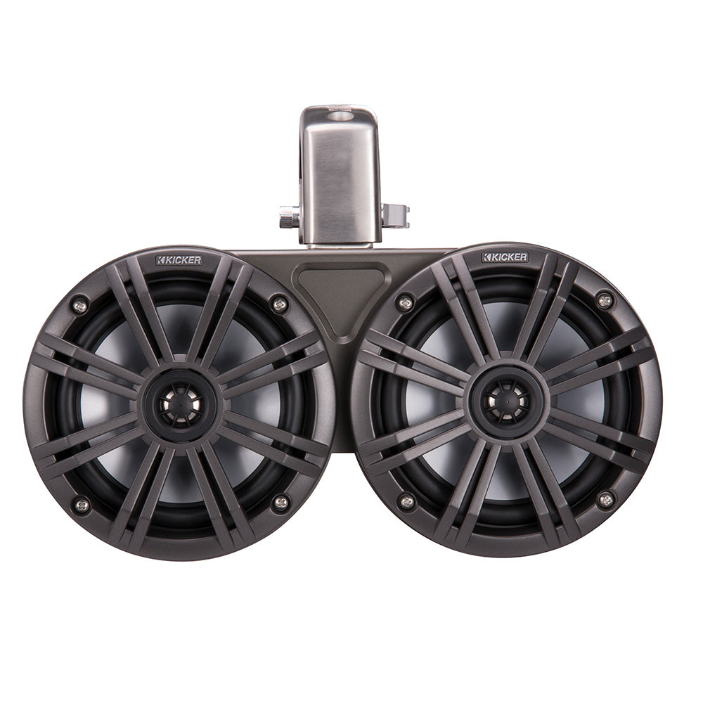 KICKER KMTC65 6.5" LED Coaxial Dual Tower System - Black w/Charcoal Grille [45KMTDC65]