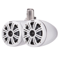 KICKER KMTC65 6.5" LED Coaxial Dual Tower System - White w/White Grille [45KMTDC65W]