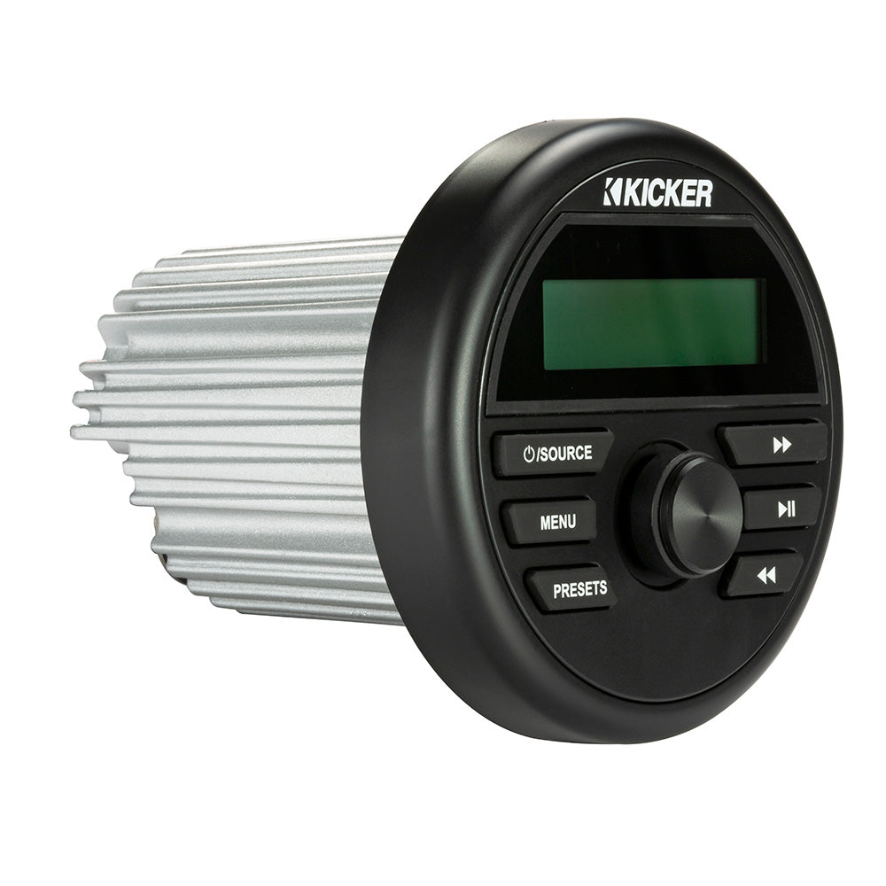 KICKER KMC2 Weather-Resistant Gauge-Style Media Center w/Bluetooth [46KMC2]