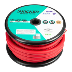 KICKER KMWPR050 50' 1/0AWG Power Wire - Red [47KMWPR050]