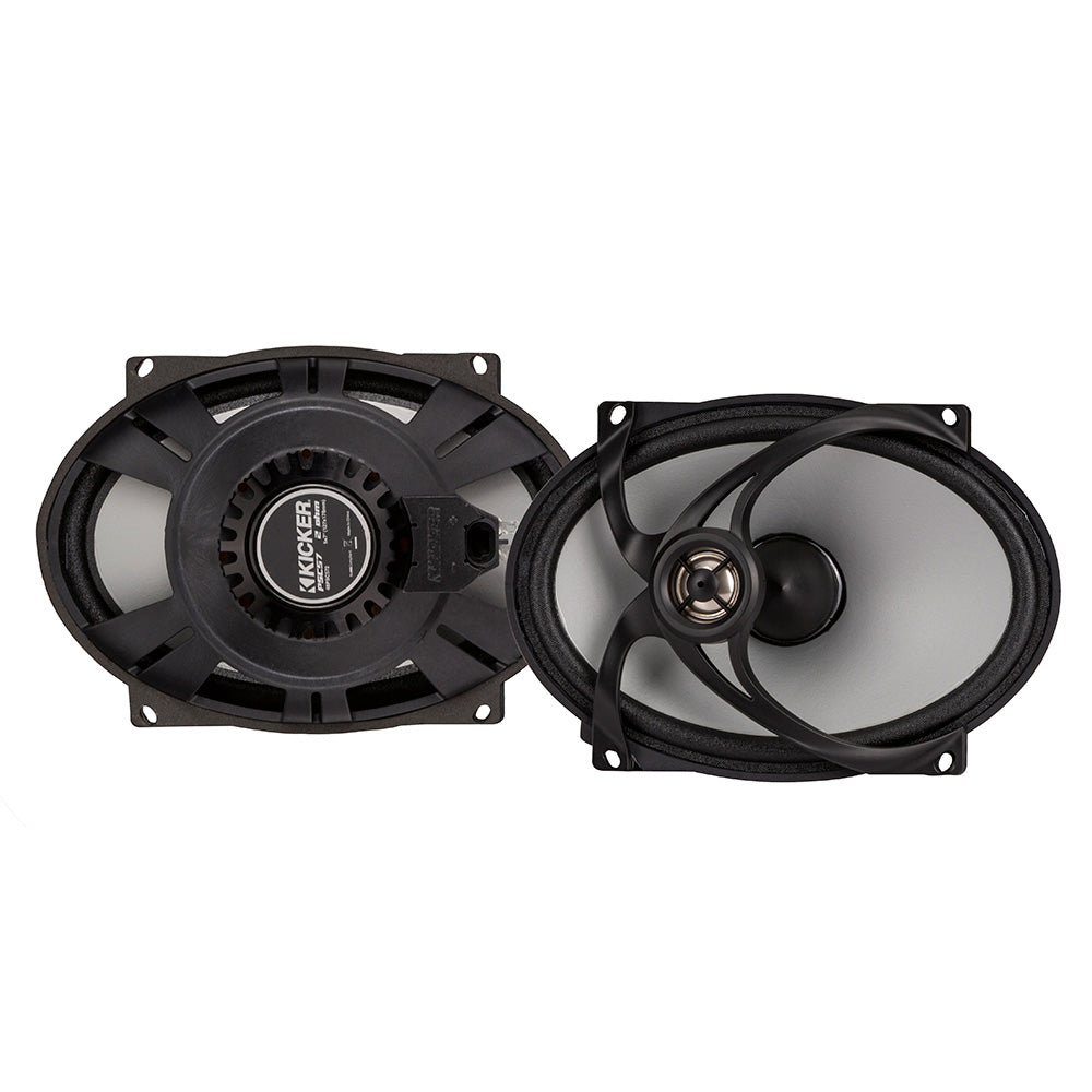 KICKER PSC572 5x7" Harley Davidson Replacement Coaxial Speakers - 4-Ohm, Black [48PSC574]