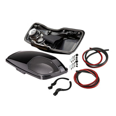 KICKER Harley Davidson Bag Lid Pair w/6x9" Speakers  Harness f/Harley Davidson 2014-Present Models - Vivid Black [46HDBL69VB]