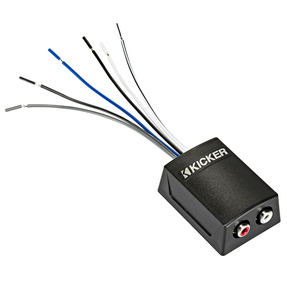 KICKER K-Series Interconnect - Speaker to RCA w/Line-Out Converter  12V Turn-On Lead [46KISLOC2]