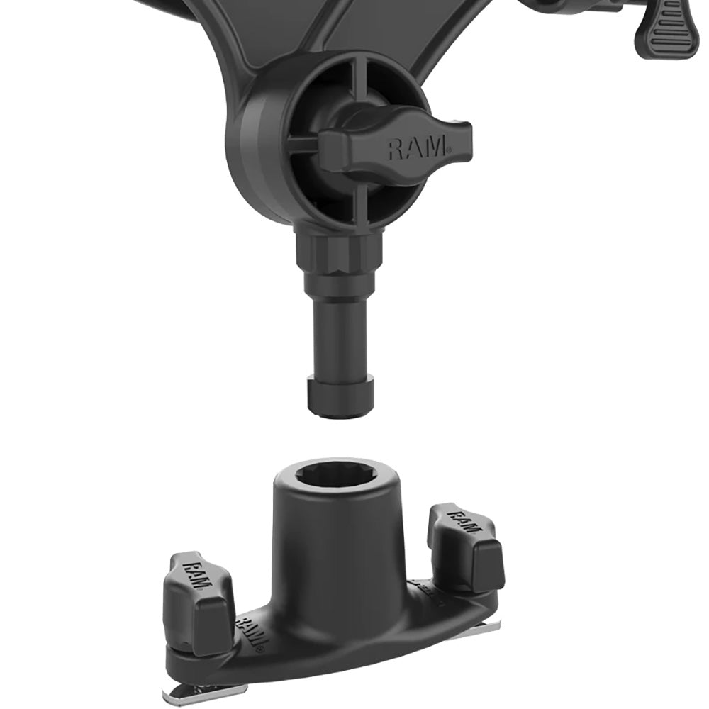 RAM Mount RAM ROD JR Fishing Rod Holder w/Dual T-Bolt Track Base [RAP-434-421]