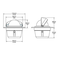 Ritchie F-50 Explorer Compass - Flush Mount - Black [F-50]