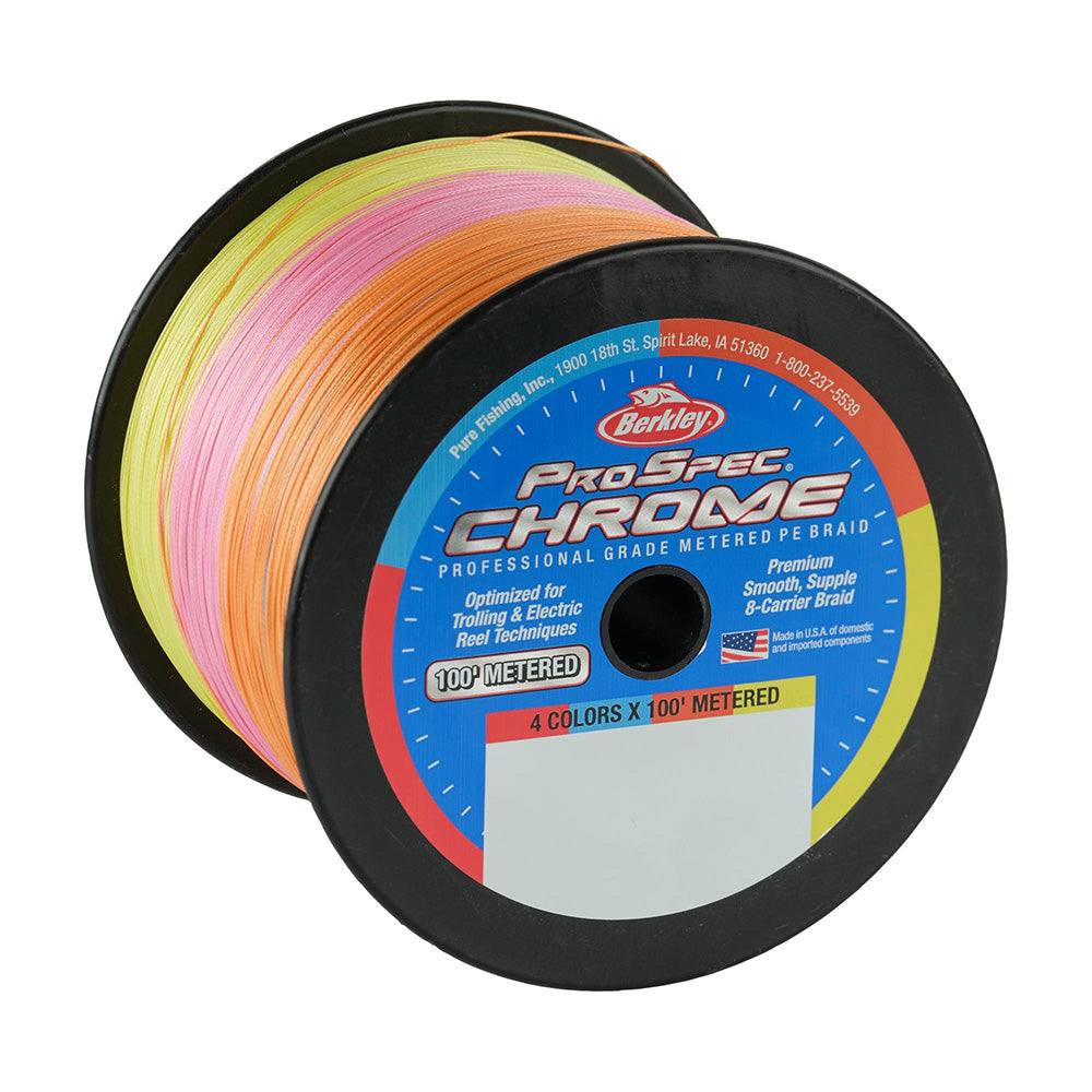 Berkley ProSpec Chrome 4 x 100' Metered Braid - 65lb - 3500yd [1640958]