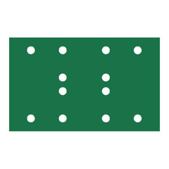 RUPES PROCUT Film Abrasive Sheet 80mm x130mm (3.15" x 5.1") - 12 Holes - P120 Grit *Box of 100pcs [9.45FB120]