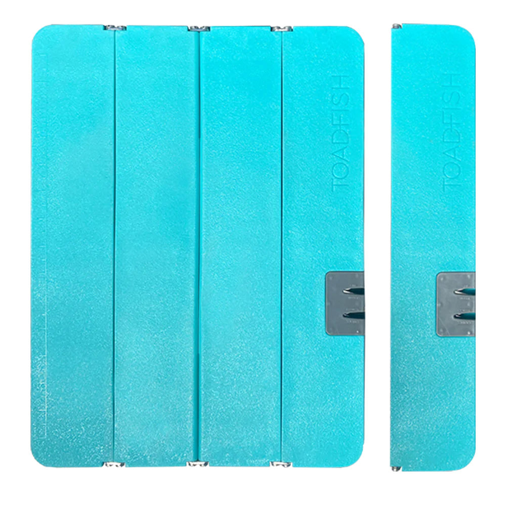 Toadfish Stowaway Folding Cutting Board w/Built-In Knife Sharpener - Teal [5002]
