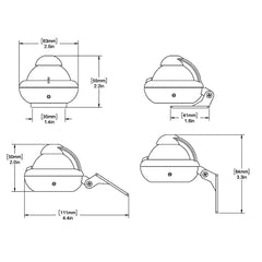 Ritchie X-10W-M RitchieSport Compass - Bracket Mount - White [X-10W-M]