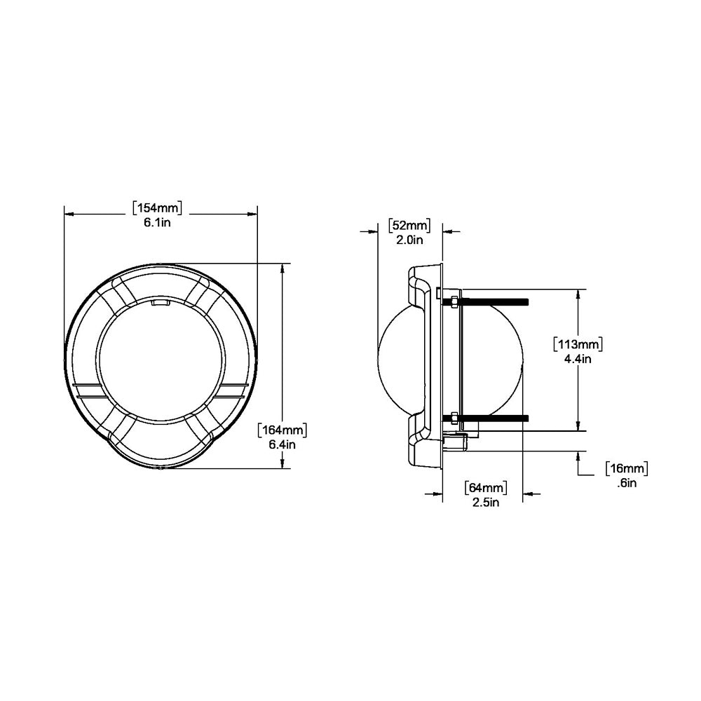 Ritchie SS-PR2 SuperSport Compass - Dash Mount - Black [SS-PR2]