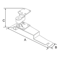 RAM Mount No-Drill Vehicle Base f/Ford Police Interceptor Sedan (2013), Ford Taurus (2013) [RAM-VB-190]