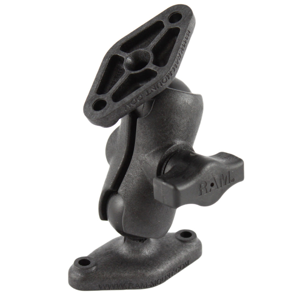 RAM Mount Composite Short Socket Arm w/2 Diamond Bases [RAP-B-102U-A]