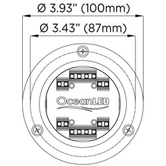 OceanLED Sport S3124s Underwater LED Light - Ultra White/Midnight Blue [012103BW]