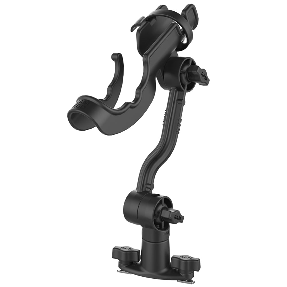 RAM Mount RAM-ROD Rod Holder with Spline Post, Extension Arm and Track Base [RAP-114-PA-421]