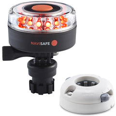 Navisafe Navilight All RED 360 2NM w/Navimount Base  Horizontal Mount - White [045KIT5]