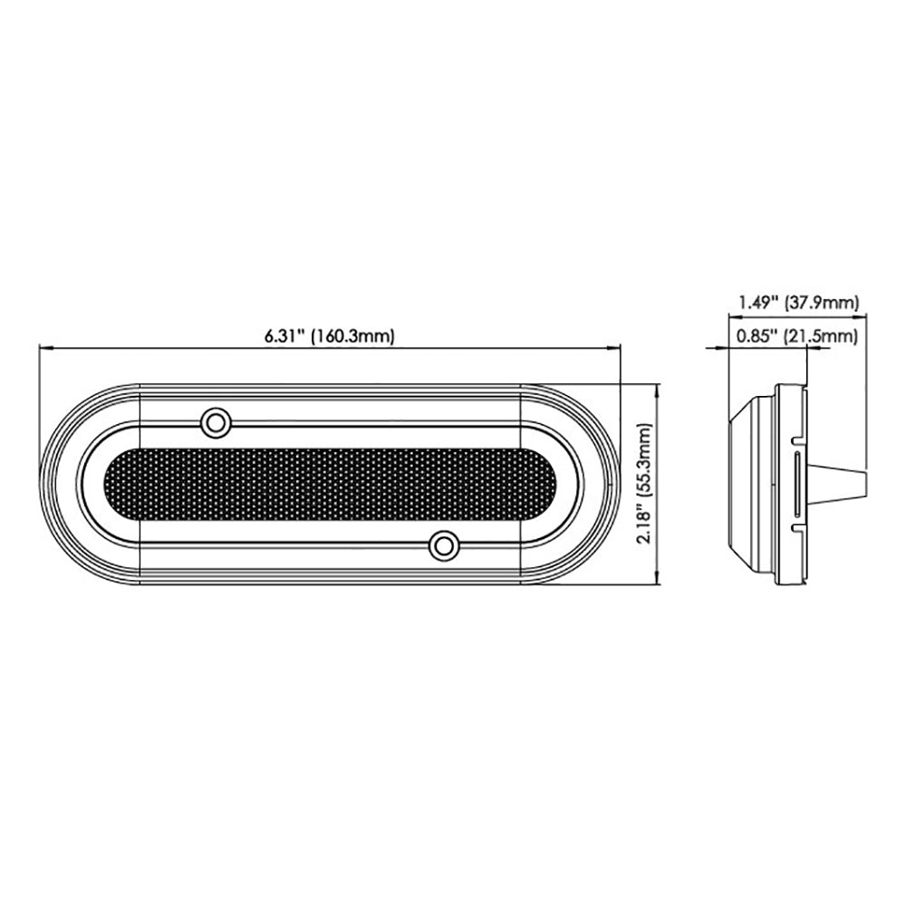 OceanLED M6 Gen2 Mast Light - Surface Mount - Warm White [011204WW]