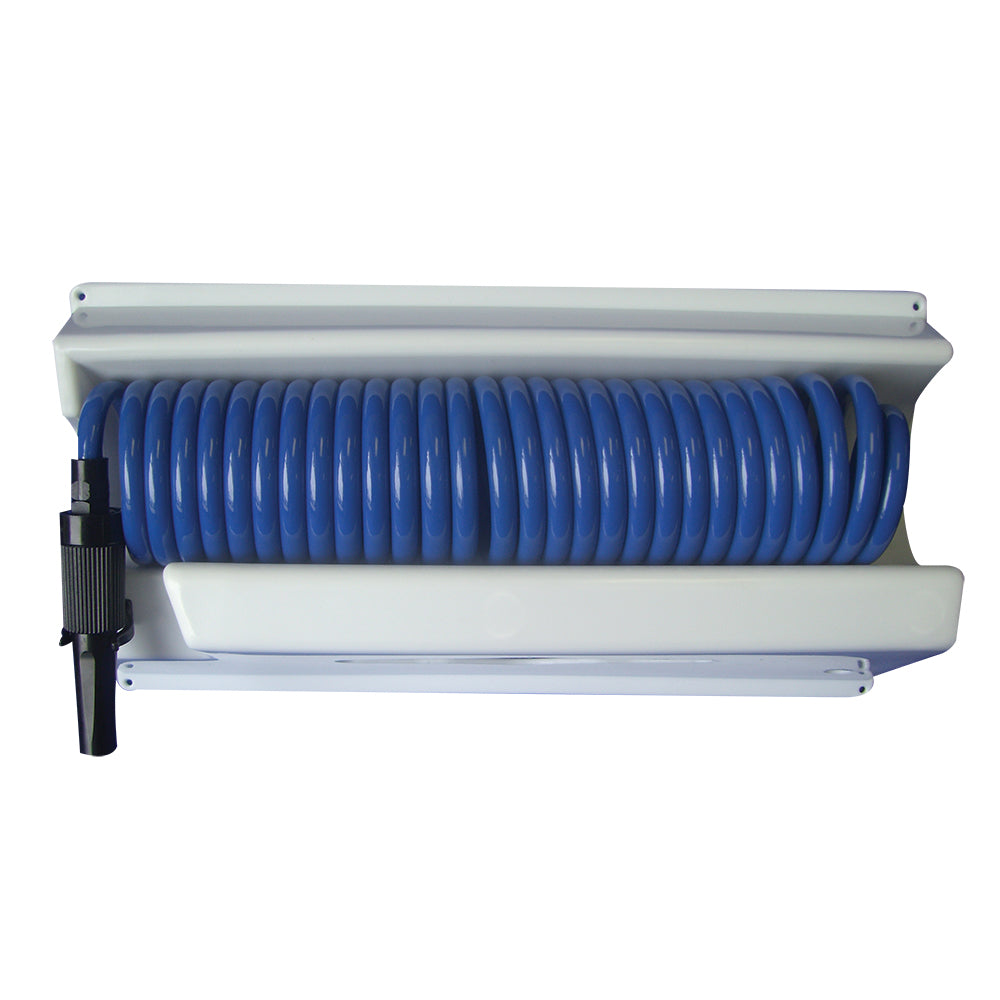 Whitecap 25 Blue Coiled Hose w/Mounting Case [P-0443]