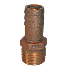 GROCO 1/2" NPT x 1/2" or 5/8" ID Bronze Pipe to Hose Straight Fitting [PTH-5062]