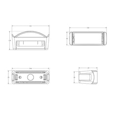 Lumitec Contour Series Inset Navigation Light - Port Red [101574]