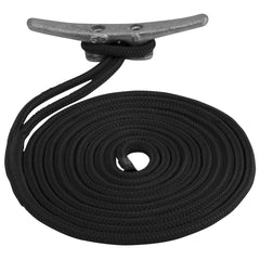 Sea-Dog Double Braided Nylon Dock Line - 3/8" x 10 - Black [302110010BK-1]