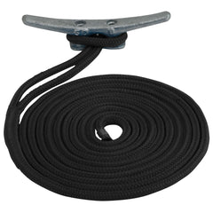 Sea-Dog Double Braided Nylon Dock Line - 5/8" x 20 - Black [302116020BK-1]