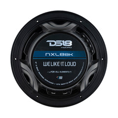 DS18 HYDRO 8" 2-Way Marine Speakers w/RGB LED Lights 375W - Matte Black [NXL-8BK]