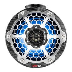 DS18 HYDRO 6.5" Compact Wakeboard Pod Tower Speaker w/RGB LED Lights - 375W - Black Carbon Fiber [CF-PS6]