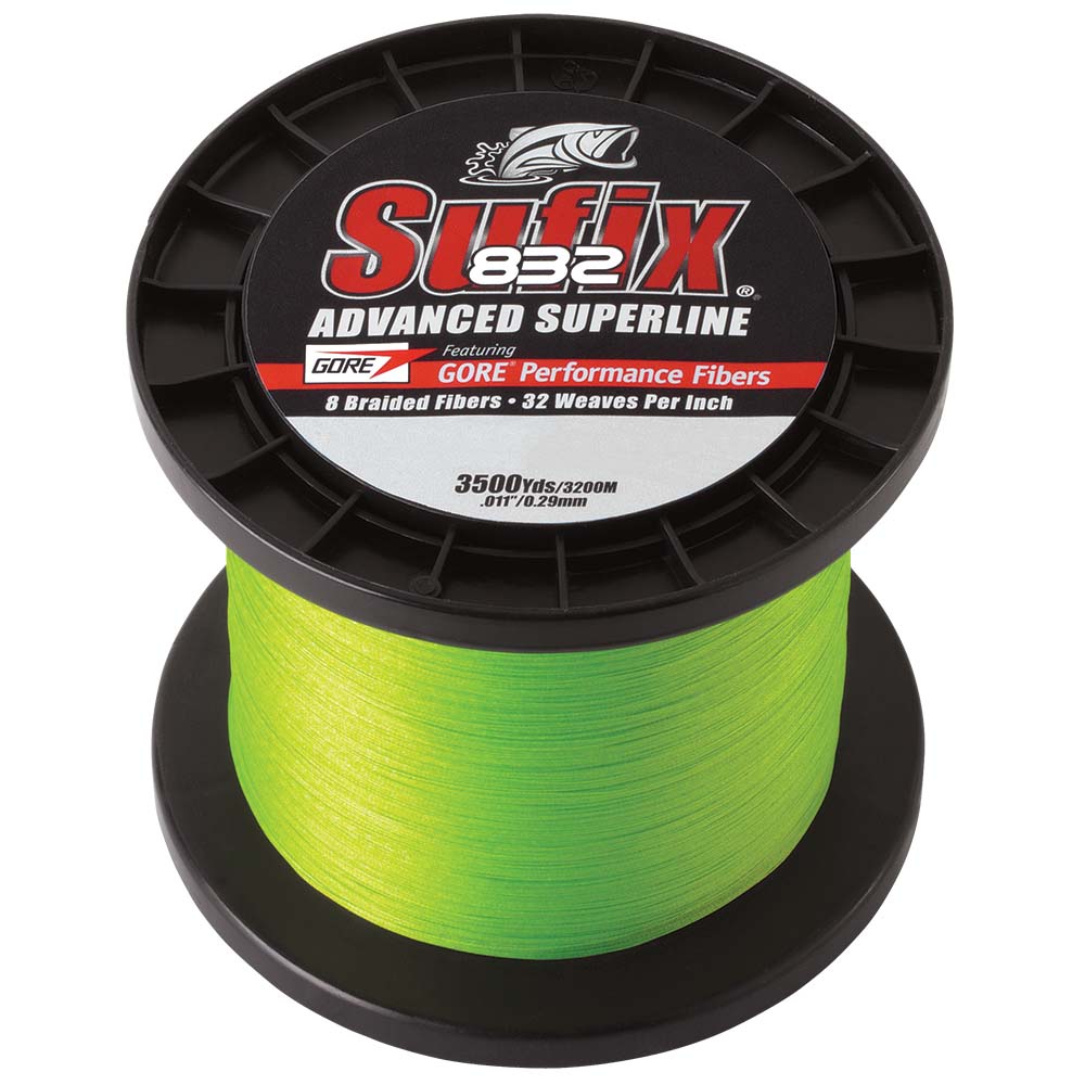 Sufix 832 Advanced Superline Braid - 20lb - Neon Lime - 3500 yds [660-420L]