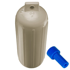 Polyform G-5 Twin Eye Fender 8.8" x 26.8" - Sand w/Adapter  [G-5 SAND W/AIR ADAPTER]