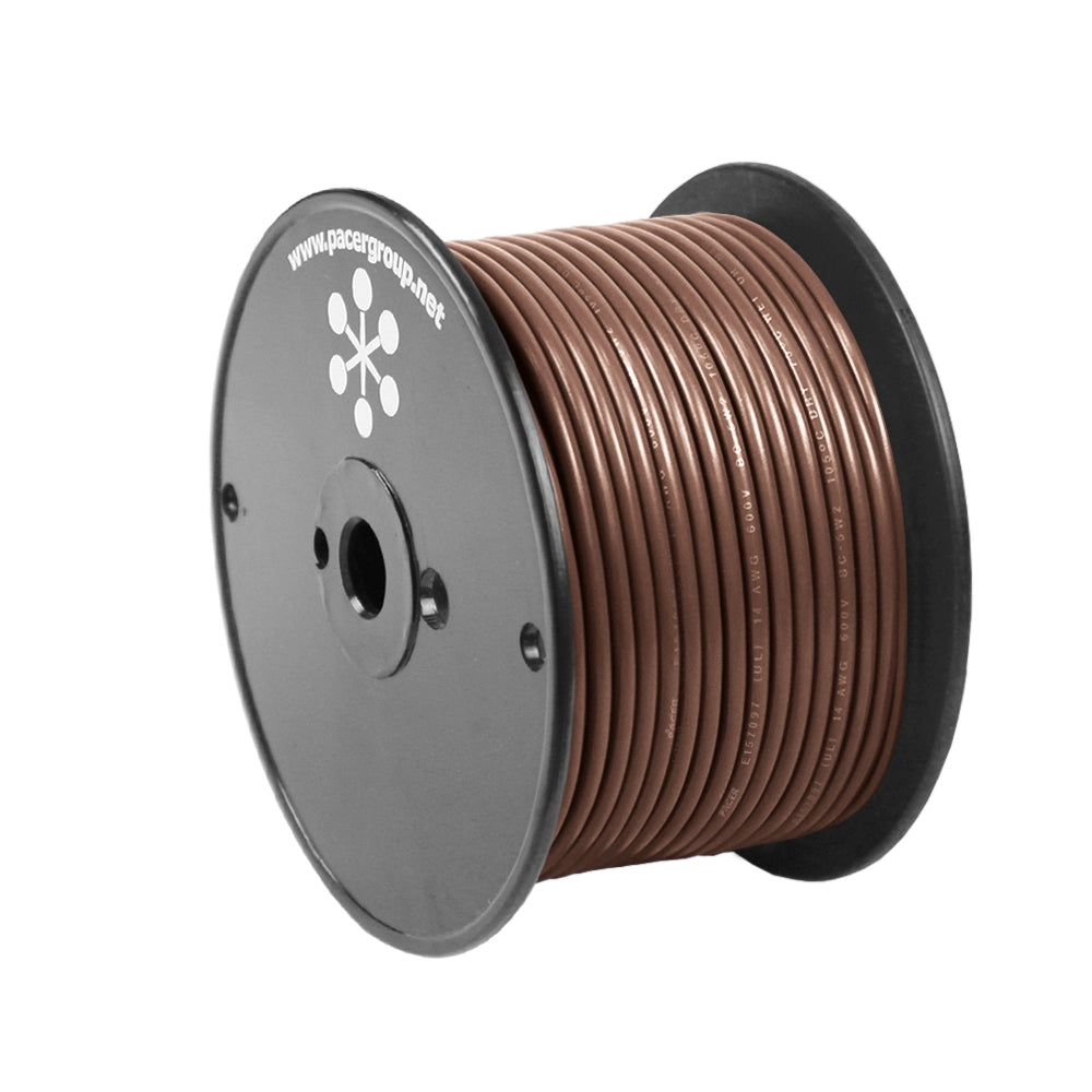 Pacer Brown 14 AWG Primary Wire - 100  [WUL14BR-100]