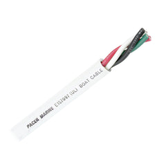 Pacer Round 4 Conductor Cable - 100 - 14/4 AWG - Black, Green, Red  White  [WR14/4-100]