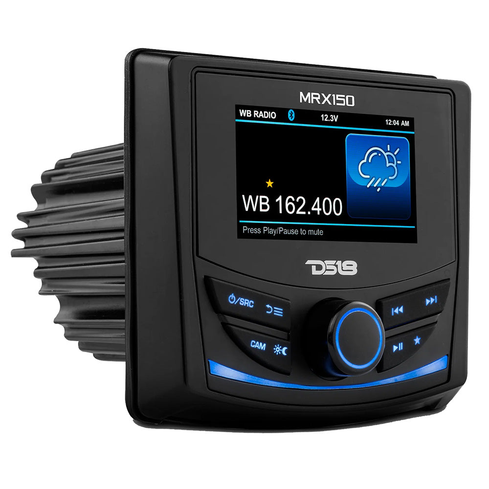 DS18 MRX150 2 Zone Marine  Powersports Head Unit w/3" Color TFT Display  Bluetooth - 4 x 40W [MRX150]