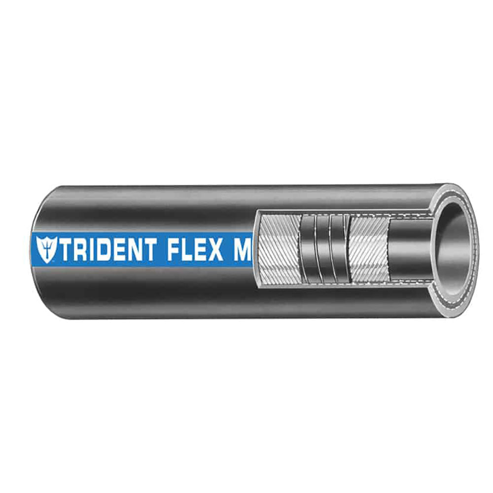 Trident Marine 1" Flex Marine Wet Exhaust  Water Hose - Black - Sold by the Foot [100-1006-FT]